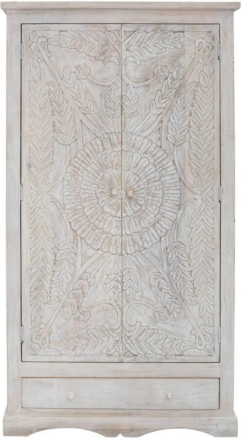 Home affaire Draaideurkast Landor Kast mangohout 2 losse planken lade breedte 100 cm - Foto 7