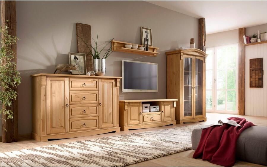 Home affaire Dressoir ANNA Kast breedte 140 cm 4 laden 2 deuren massief hout FSC - Foto 12