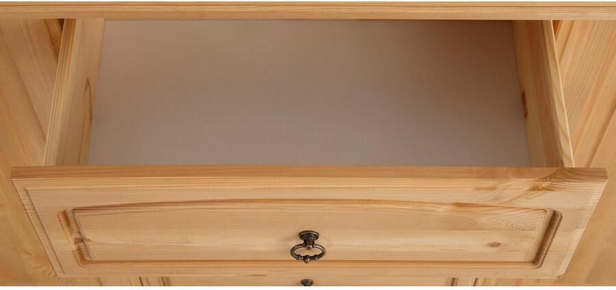 Home affaire Dressoir ANNA Kast breedte 140 cm 4 laden 2 deuren massief hout FSC - Foto 13