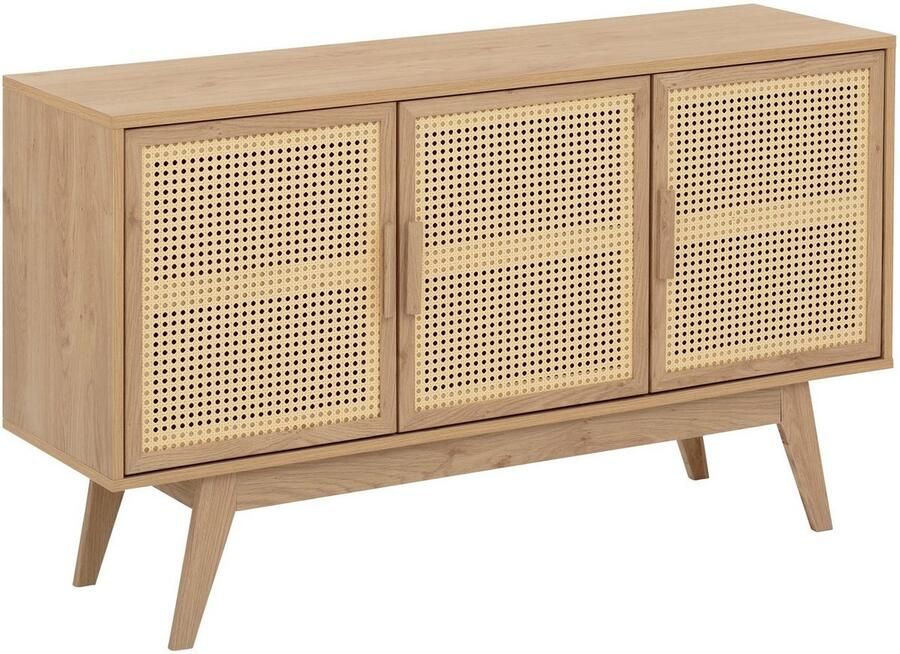 Home affaire Dressoir Bridget Commode 2 verstelbare inlegplanken houten benen breedte 128 cm - Foto 4