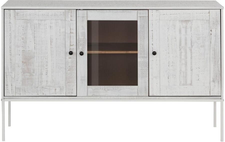 Home affaire Dressoir Freya Commode met 2 houten deuren van massief hout breedte 130 cm - Foto 8