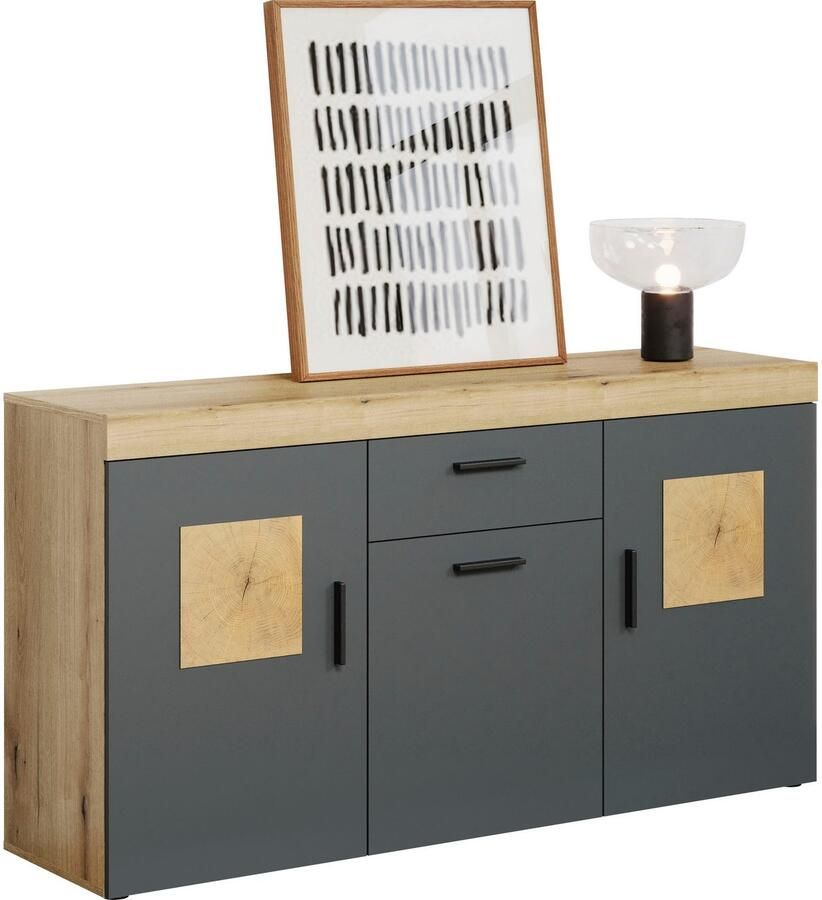 Home affaire Dressoir Gent Commode met eindhoutapplicaties (B D H): 160 42 86 cm (1 stuk) - Foto 7