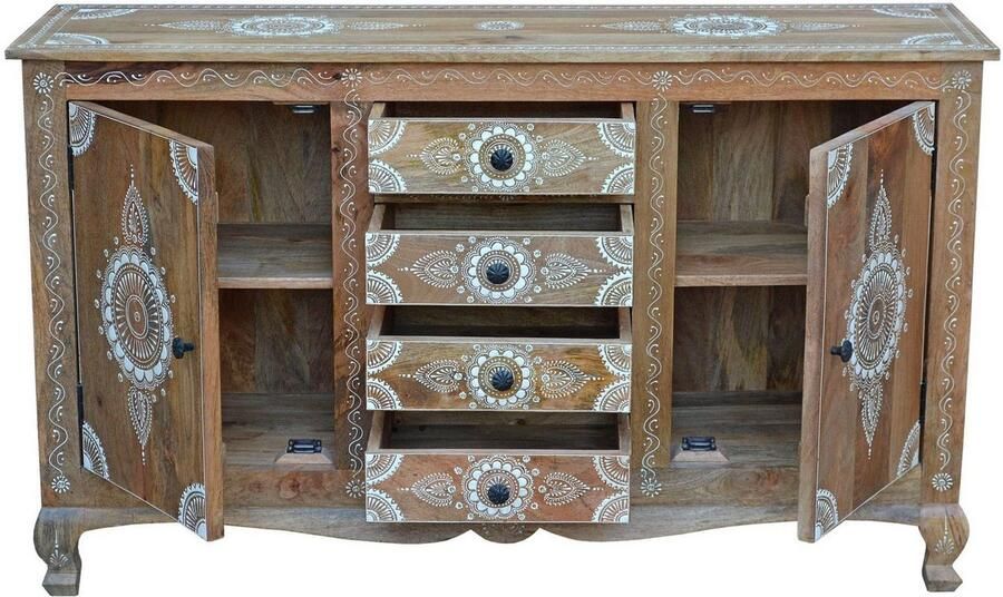 Home affaire Dressoir Gullaba Commode handgeschilderd breedte 140 cm - Foto 6