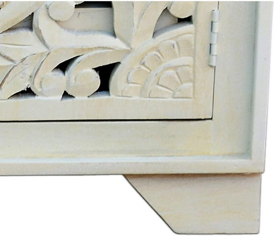 Home affaire Dressoir Kenmare Commode van mangohout decoratieve snijwerk breedte 170 cm - Foto 2