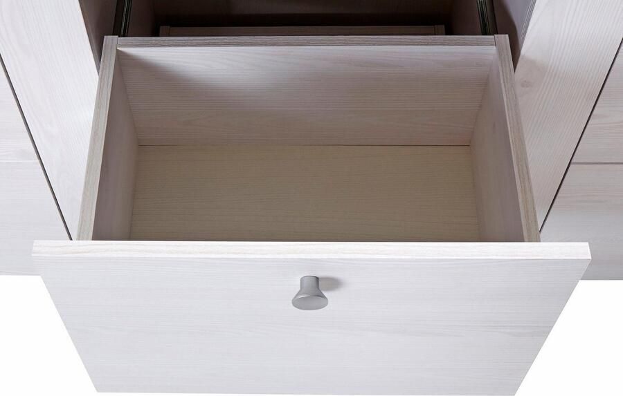 Home affaire Dressoir Larona tijdloze commode met 2 deuren 3 lades deurkast Hoogte 84 cm veel opbergruimte dressoir met decoratieve lijstlook - Foto 11