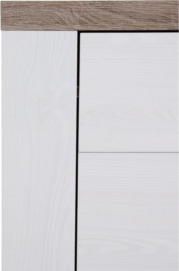 Home affaire Dressoir Larona tijdloze commode met 2 deuren deurkast breedte 155 cm Hoogte 84 cm veel opbergruimte dressoir met decoratieve lijstlook - Foto 8