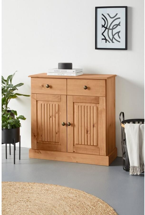 Home affaire Dressoir Liotta Commode met verstelbare inlegplank massief dennenhout - Foto 5