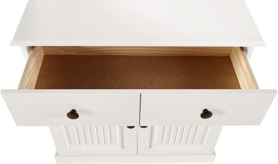Home affaire Dressoir Liotta Commode met verstelbare inlegplank massief dennenhout - Foto 7
