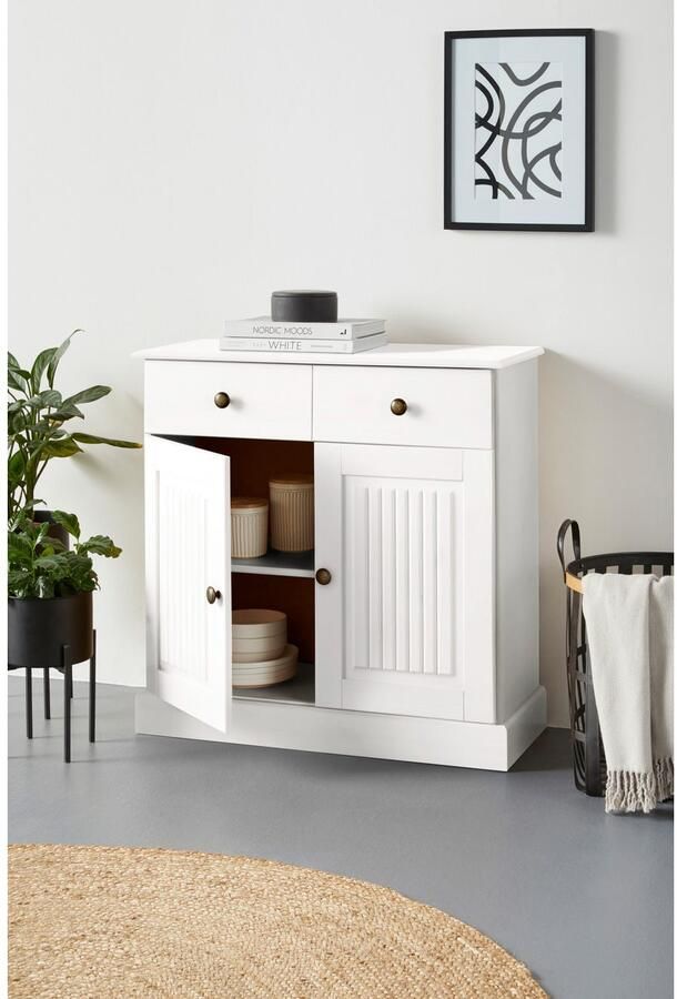 Home affaire Dressoir Liotta Commode met verstelbare inlegplank massief dennenhout - Foto 6