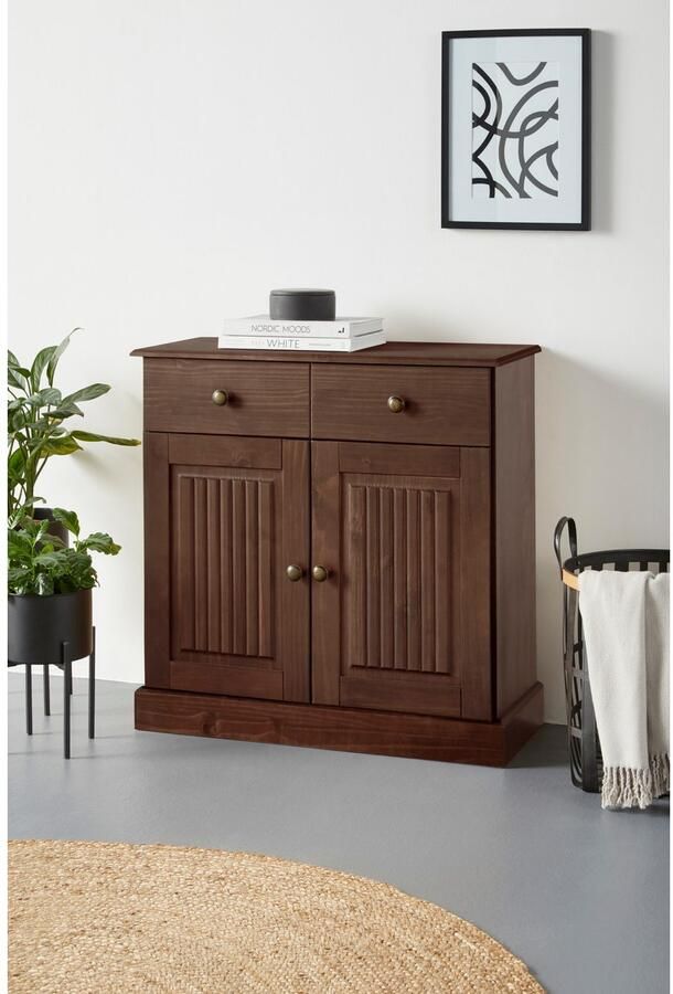 Home affaire Dressoir Liotta Commode met verstelbare inlegplank massief dennenhout - Foto 4