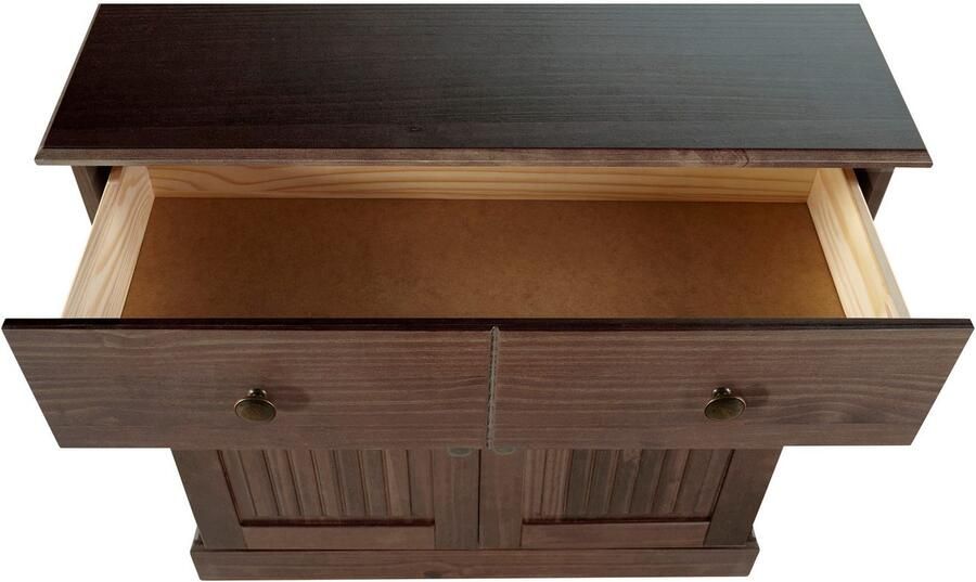 Home affaire Dressoir Liotta Commode met verstelbare inlegplank massief dennenhout - Foto 6