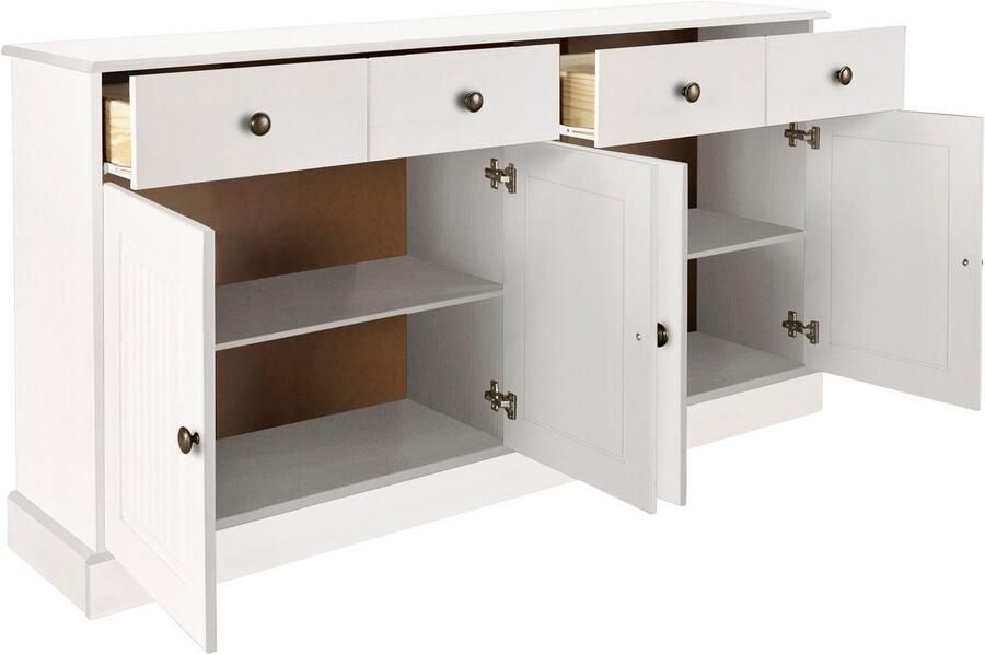Home affaire Dressoir Liotta met 2 laden en 2 verstelbare planken massief grenen - Foto 7
