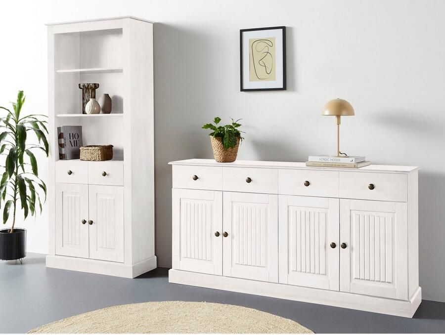 Home affaire Dressoir Liotta met 2 laden en 2 verstelbare planken massief grenen - Foto 4