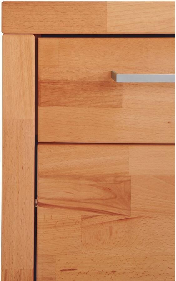 Home affaire Dressoir Logo 130cm breed 42 cm diep fronten massief hout 2 brede vakken - Foto 8