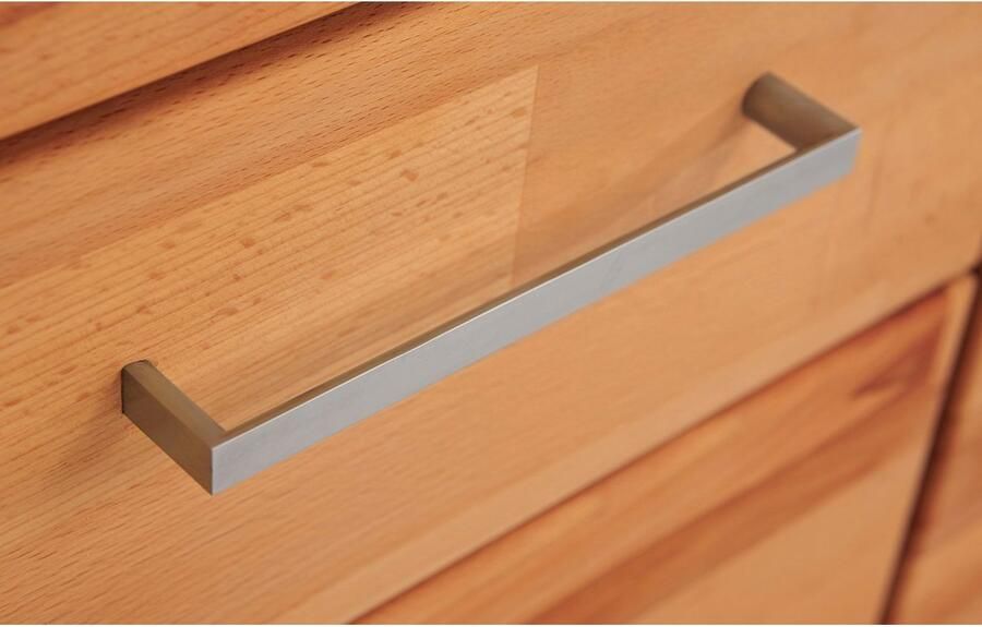 Home affaire Dressoir Logo 130cm breed 42 cm diep fronten massief hout 2 brede vakken - Foto 7