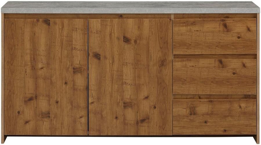 Home affaire Dressoir Maribo Commode in moderne landhuisstijl met betonnen bovenblad breedte 150 cm - Foto 7