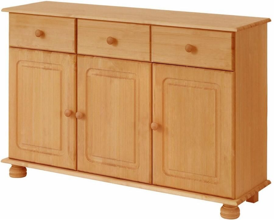 Home affaire Dressoir Mette Commode met gefreesde bolvormige voeten breedte 120 cm - Foto 3