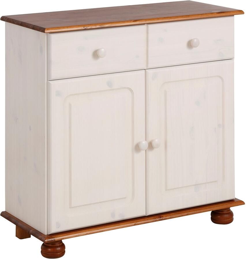Home affaire Dressoir Mette Commode met gefreesde bolvormige voeten breedte 80 cm