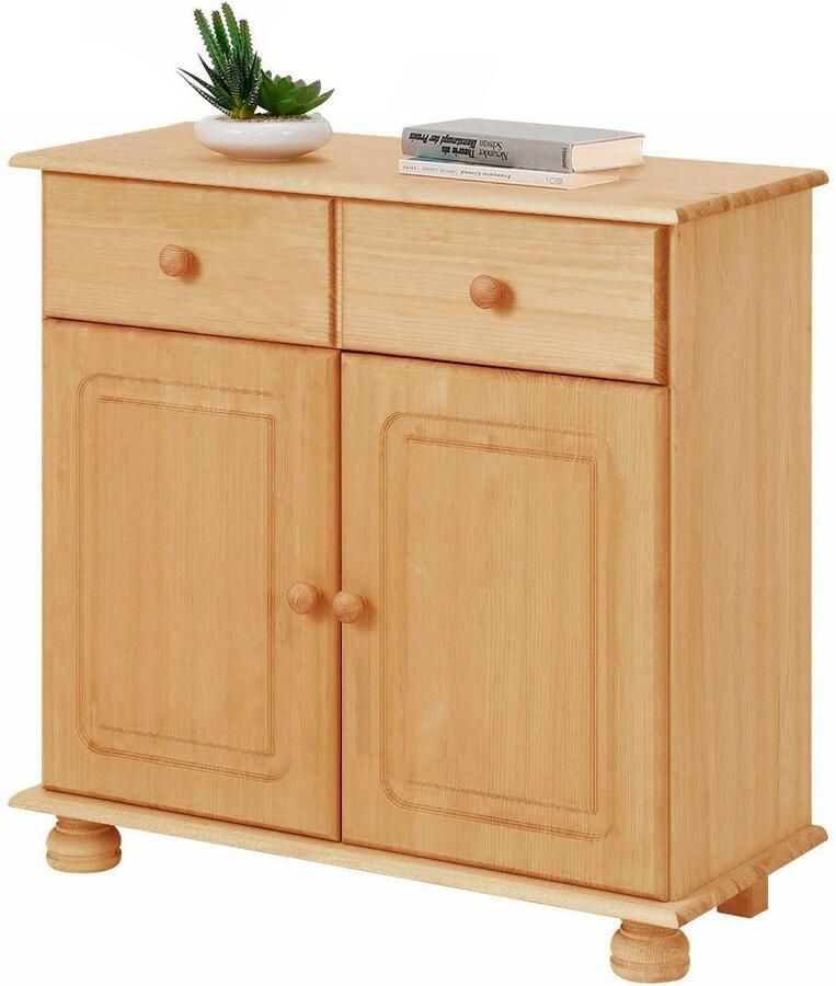 Home affaire Dressoir Mette Commode met gefreesde bolvormige voeten breedte 80 cm - Foto 3