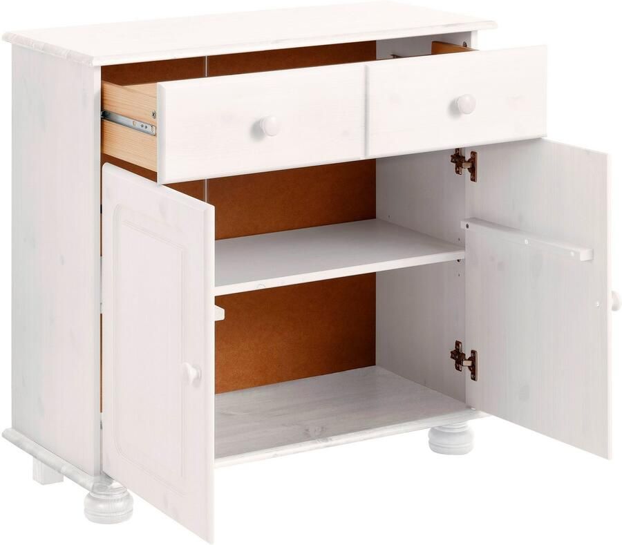 Home affaire Dressoir Mette Commode met gefreesde bolvormige voeten breedte 80 cm - Foto 4