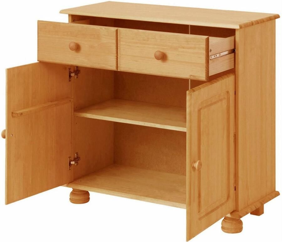 Home affaire Dressoir Mette Commode met gefreesde bolvormige voeten breedte 80 cm - Foto 2