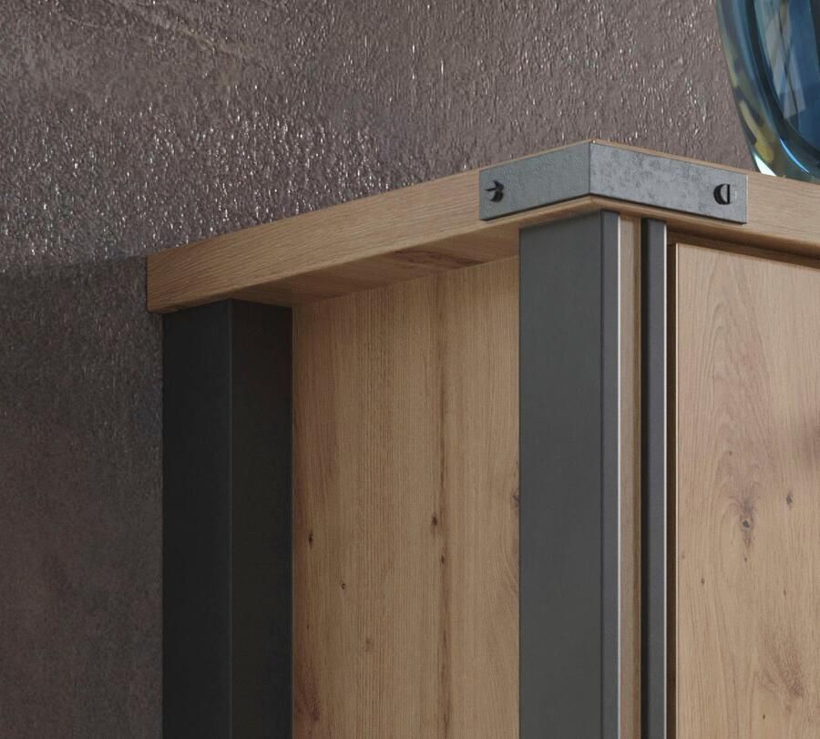 Home affaire Dressoir Mia Houtlook eiken 207 cm brede kast (1 stuk) - Foto 2
