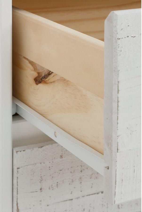 Home affaire Dressoir Morgan Kast van massief dennenhout met grepen breedte 165 cm