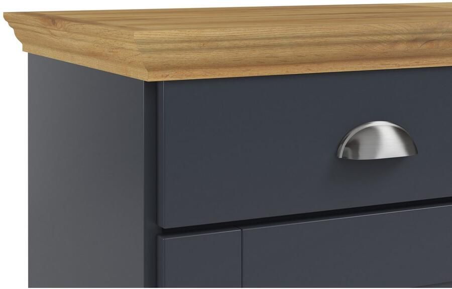 Home affaire Dressoir Motala Commode 3 lades en 2 verstelbare planken breedte 125 cm - Foto 4