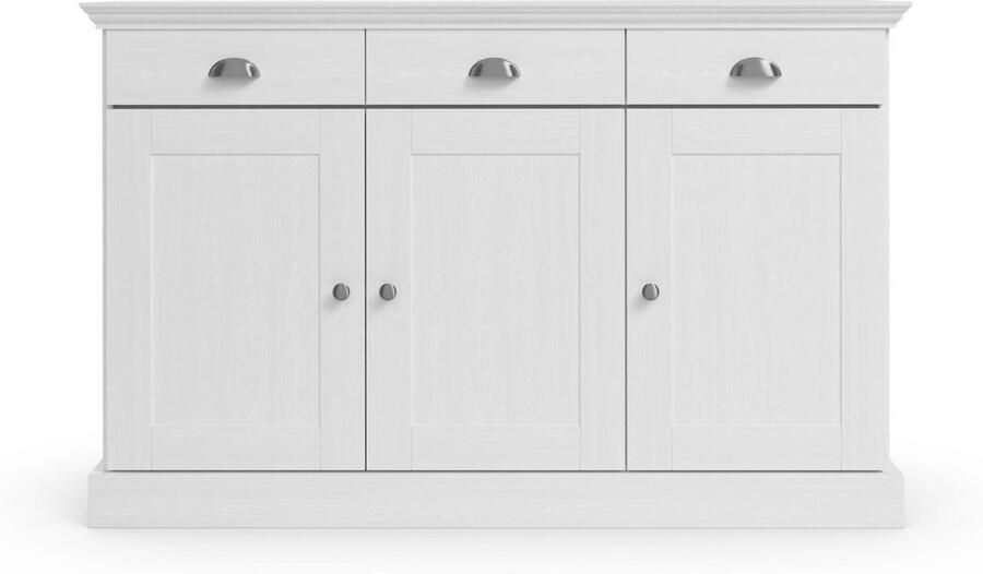 Home affaire Dressoir Motala Commode 3 lades en 2 verstelbare planken breedte 125 cm - Foto 5