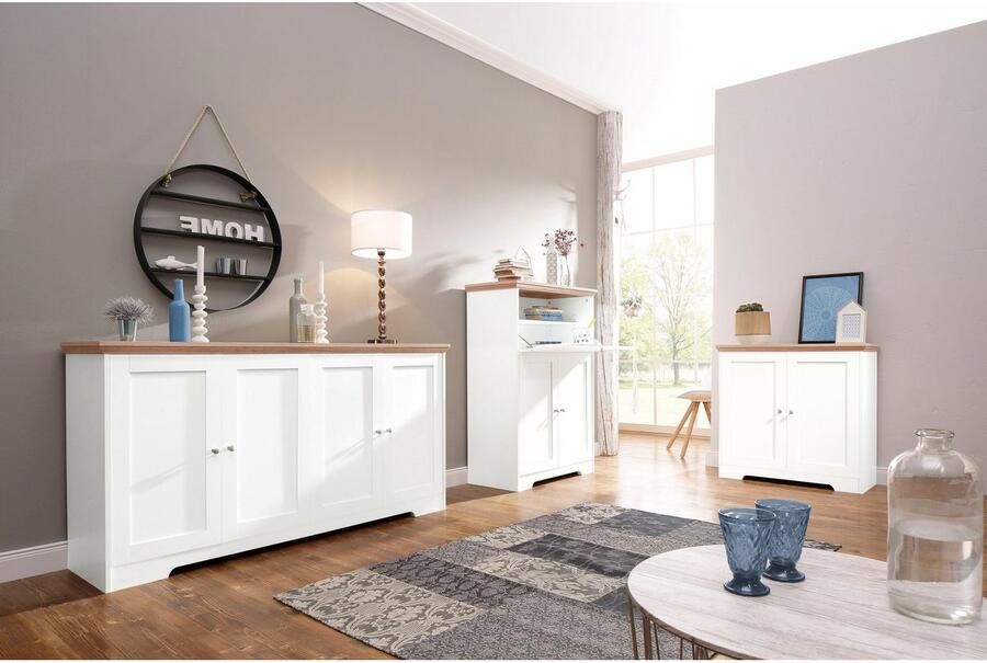 Home affaire Dressoir Nanna Commode met een folieoppervlak in eikenlook breedte 80 cm - Foto 8
