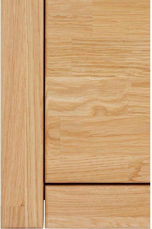 Home affaire Dressoir Ribe 130cm breed 80cm hoog 6 vakken Hout massief houtmateriaal metalen handgrepen 2 deuren 3 laden - Foto 7