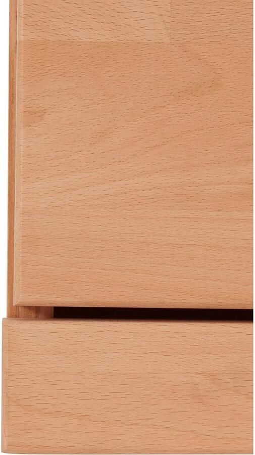 Home affaire Dressoir Ribe 130cm breed fronten massief hout 2 deuren met gehard glazen inzet - Foto 8