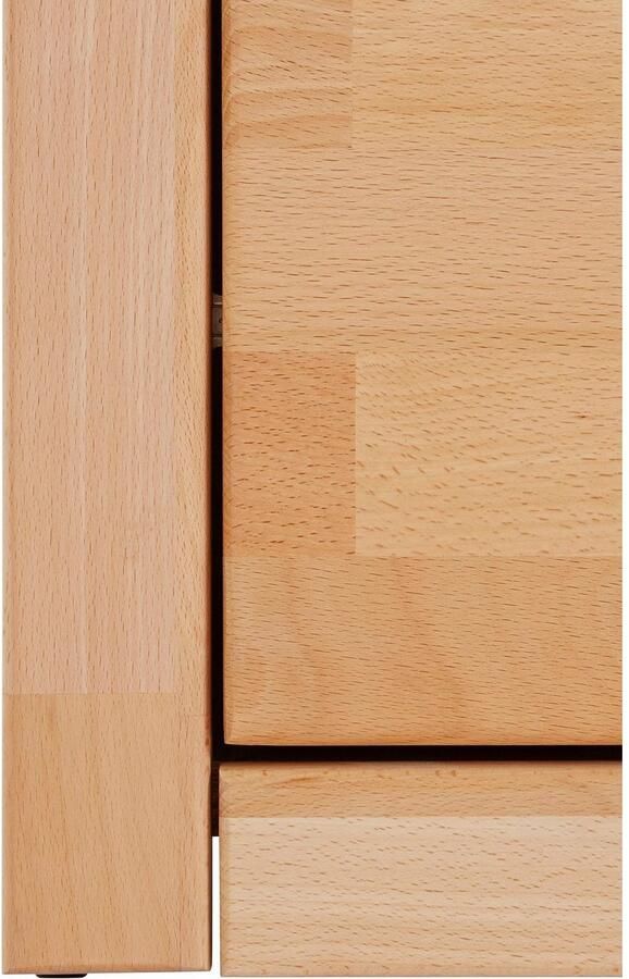 Home affaire Dressoir Ribe 180cm breed fronten massief hout 7 vakken Hout massief houtmateriaal metalen handgrepen 2 deuren 3 laden - Foto 6