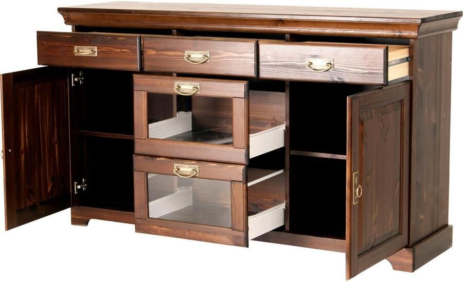 Home affaire Dressoir Rügen Commode van massief dennenhout FSC breedte 145 of 180 cm - Foto 5
