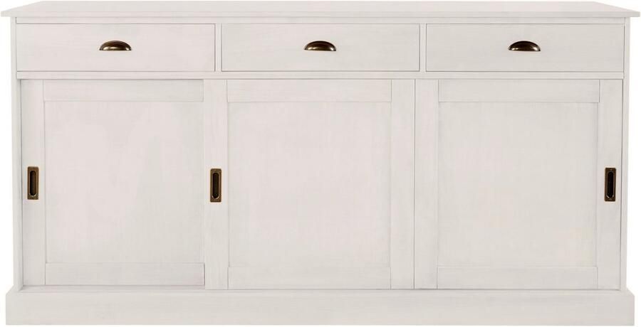 Home affaire Dressoir Schröder Commode 3 schuifdeuren 3 lades van massief dennenhout - Foto 7