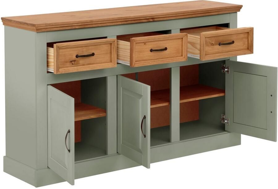 Home affaire Dressoir Selma Commode van massief grenenhout breedte 145 cm - Foto 3