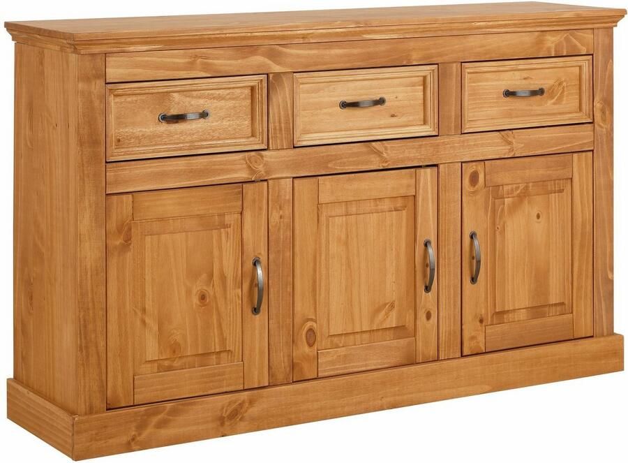 Home affaire Dressoir Selma Commode van massief grenenhout breedte 145 cm - Foto 2