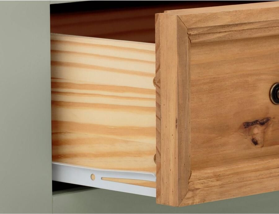 Home affaire Dressoir Selma Commode van massief grenenhout breedte 145 cm