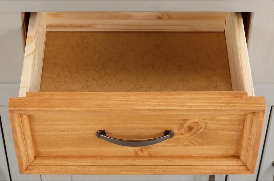 Home affaire Dressoir Selma Commode van massief grenenhout breedte 145 cm - Foto 5