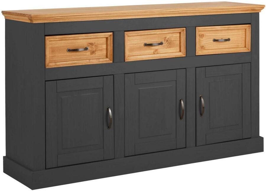 Home affaire Dressoir Selma Commode van massief grenenhout breedte 145 cm - Foto 2