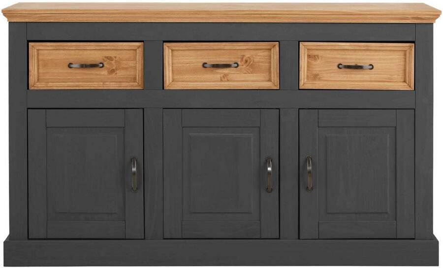 Home affaire Dressoir Selma Commode van massief grenenhout breedte 145 cm - Foto 8