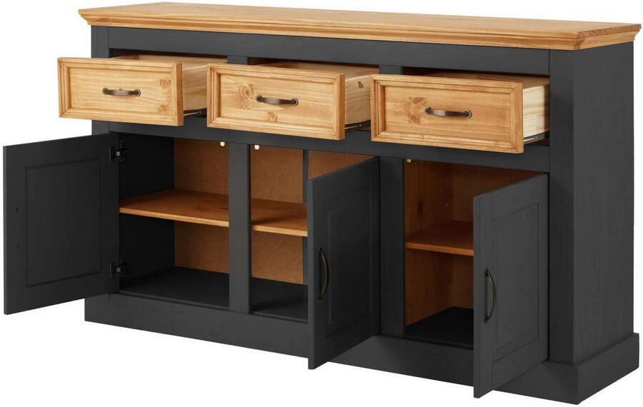 Home affaire Dressoir Selma Commode van massief grenenhout breedte 145 cm - Foto 6