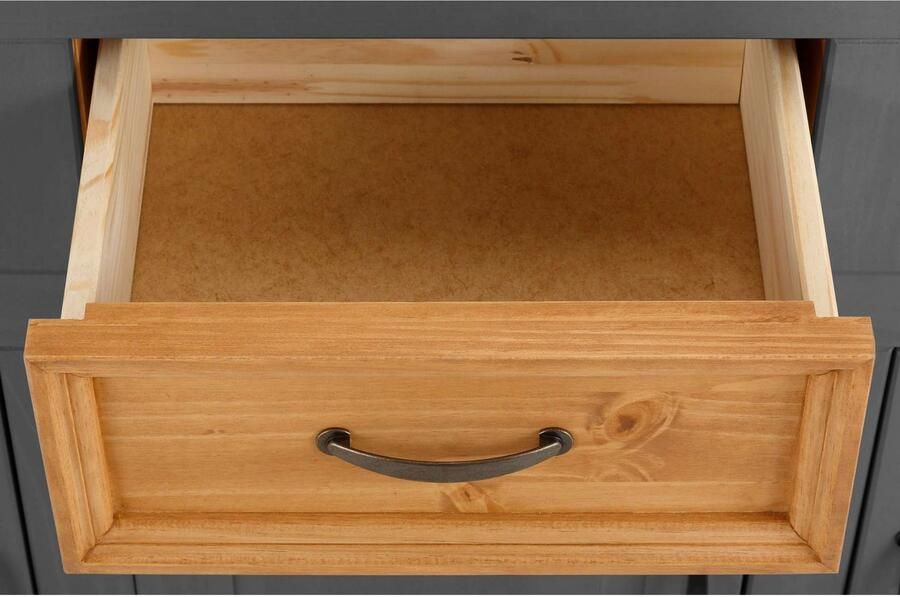 Home affaire Dressoir Selma Commode van massief grenenhout breedte 145 cm - Foto 4