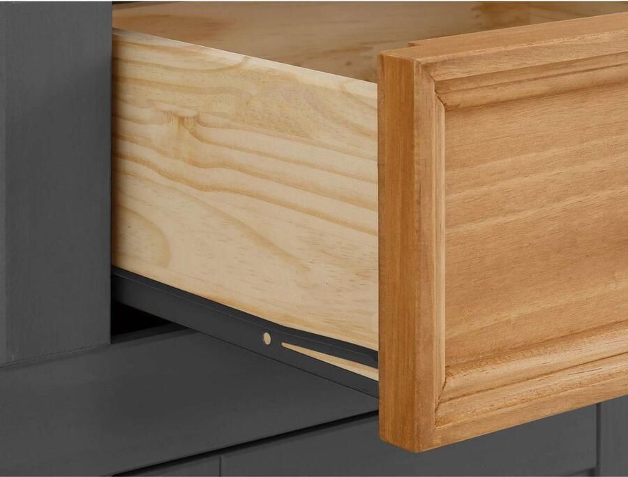 Home affaire Dressoir Selma Commode van massief grenenhout breedte 145 cm