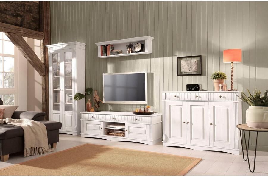 Home affaire Dressoir Teresa Commode 3-deurs breedte 119 cm van massief dennenhout FSC - Foto 10