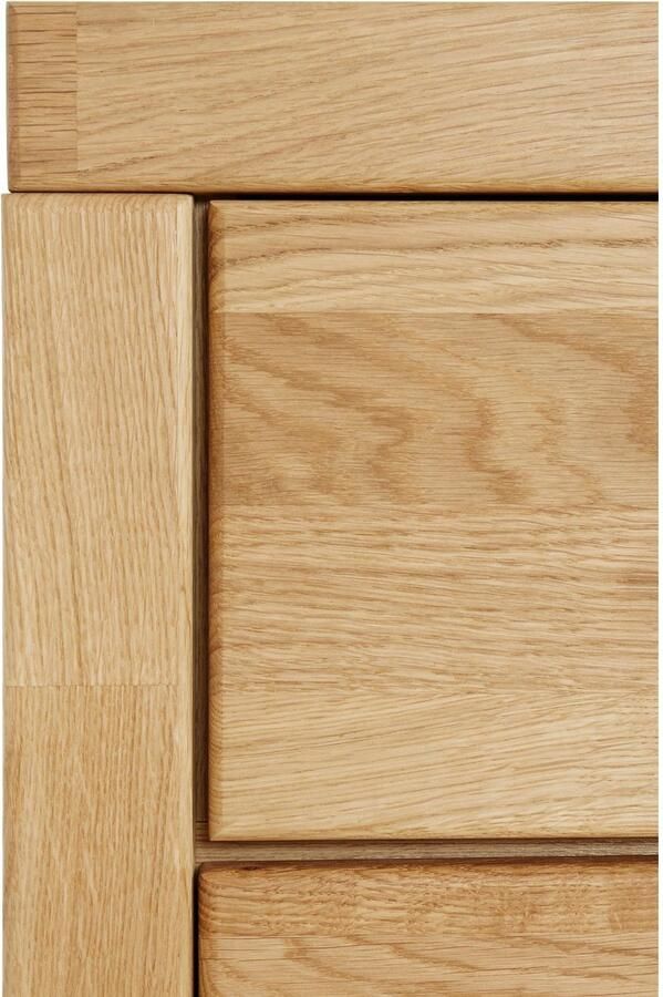 Home affaire Dressoir Trondheim 200 cm breed 42 cm diep fronten massief hout metalen handgrepen - Foto 3