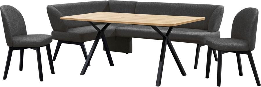 Home affaire Eethoek Aretha eetkamerset zitgroep hoekbank keukenbank Eetkamer zitgroep tafel stoelen en bank gestoffeerd Nosag-vering (4-delig) - Foto 11