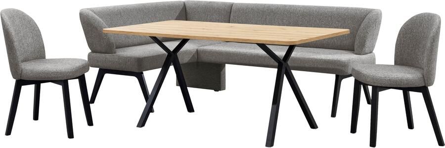 Home affaire Eethoek Aretha eetkamerset zitgroep hoekbank keukenbank Eetkamer zitgroep tafel stoelen en bank gestoffeerd Nosag-vering (4-delig) - Foto 12