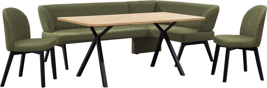 Home affaire Eethoek Aretha eetkamerset zitgroep hoekbank keukenbank Eetkamer zitgroep tafel stoelen en bank gestoffeerd Nosag-vering (4-delig) - Foto 12