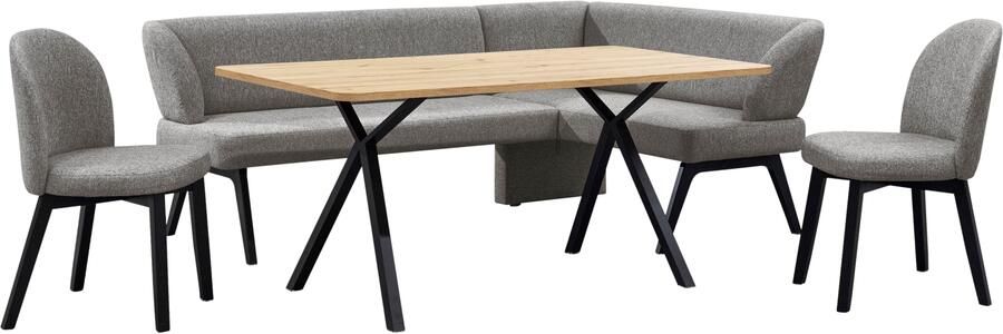 Home affaire Eethoek Aretha eetkamerset zitgroep hoekbank keukenbank Eetkamer zitgroep tafel stoelen en bank gestoffeerd Nosag-vering (4-delig) - Foto 16